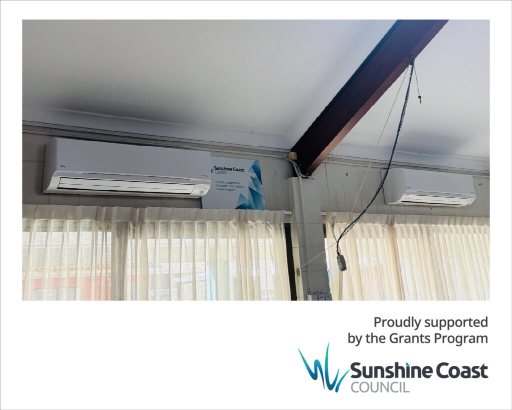 New airconditioning units at Caloundra Arts Centre Association, installed thanks to a Sunshine Coast Council grant.